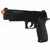 Pistola de airsoft Cybergun Sig Sauer P226 Blowback na cor preta, com ponta laranja e design detalhado.