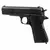 Pistola de airsoft modelo Golden Hawk GE2003, cor preta, com design clássico e detalhes em texturizado no cabo.