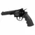 Revolver Airsoft SRC CO2 6" na cor preta, apresentando um design detalhado e funcional.