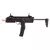 Submetralhadora de airsoft GBB VFC MP7A1 NAVY na cor preta, com a coroa contínua.