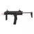 Submetralhadora de airsoft GBB VFC MP7A1 na cor preta, com a coroa contínua.