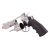 Revolver de airsoft SRC 4.5mm, modelo prateado com detalhes em preto e bico laranja.