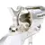 Detalhe do revólver Airsoft King Arms GBB SAA .45 Peacemaker Short na cor prata, mostrando o cilindro e o mecanismo de disparo.