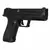 Pistola Airsoft Elétrica CYMA AEP USP L.M CM.127S na cor preta, vista lateral.