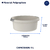 Bacia Flow 5L Bege - comprar online