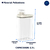 Conjunto dispenser Flow bege 2,3L 2 unidades - comprar online