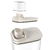 Conjunto dispenser Flow bege 2,3L 2 unidades - comprar online
