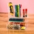 Organizador transparente da Linha Encaixa, perfeito para gavetas de escritório. Ideal para armazenar e organizar materiais de escritório como clipes e canetas.