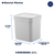 Lixeira Trium 2,5L Branco - loja online
