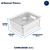 Organizador de Geladeira Clear Fresh 2,2L com medidas