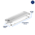 Organizador e cortador de rolos duplo Clear Gavetas Branco, com dimensões de 37,5 cm de comprimento, 12,5 cm de largura e 5,6 cm de altura, ideal para organização na cozinha.