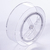 Organizador giratório transparente para geladeira, ideal para organização de alimentos e utensílios na cozinha.