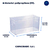 O organizador multiuso transparente 10x20cm, foi feito na medida ideal para você encaixar onde precisar. Utilize na geladeira, gavetas ou armários.  