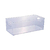 Organizador multiuso transparente 15x30cm, ideal para organização de geladeira e outros espaços.