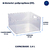 Organizador Multiuso transparente 20x20cm. Perfeito para armazenar e organizar diversos ambientes, desde cozinhas até banheiros.
