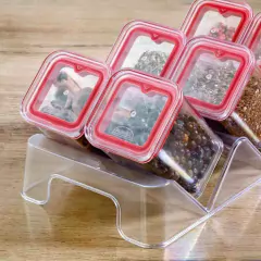 Porta Condimentos com Base 7 Peças Vermelho - comprar online