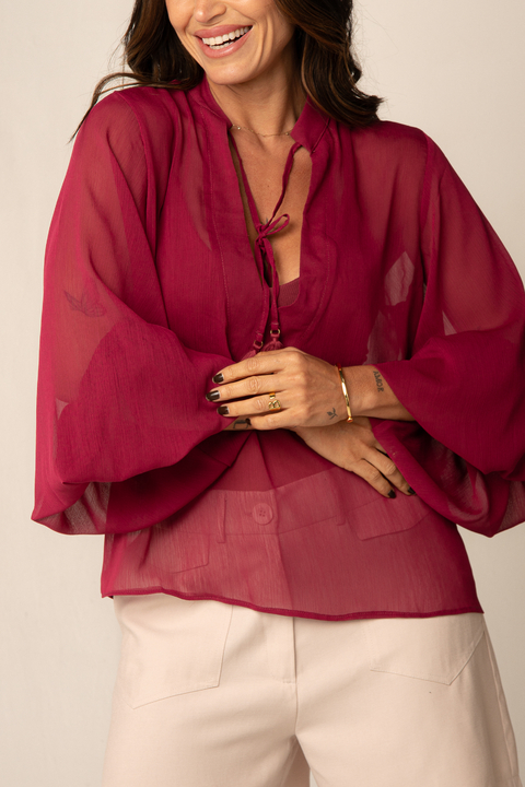 Blusa Bata Chifon - comprar online