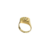 Anel B banhado a ouro