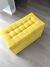 Puff Baú Retangular Premium 68 cm - Suede Amarelo - comprar online