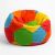 Puff Bola de Futebol Grande Color - comprar online