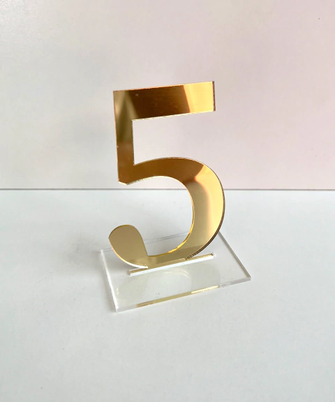 Número de mesa simple