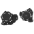 KIT PROTETOR TAMPAS MOTOR ACERBIS (KTM EXC) (HUSQ TE) 2T 24-25 PRETO