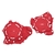 KIT PROTETOR TAMPAS MOTOR ACERBIS GASGAS 2T 24-25 VERMELHO