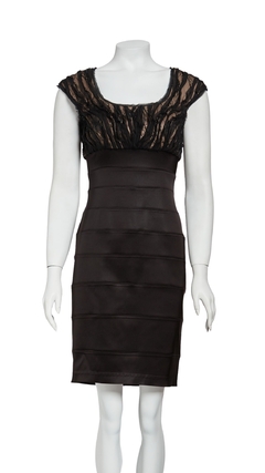 Vestido Tadashi Shoji Preto - 38 USA