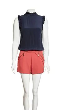 Macaquinho Mixed Azul e Laranja - 34 BRA