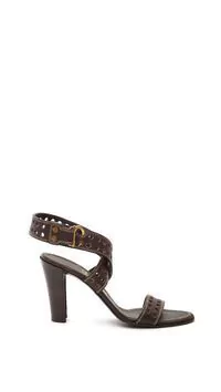 Sandália Salvatore Ferragamo Couro Marrom - 9 1/2 USA