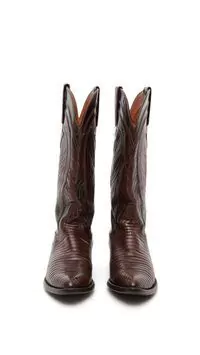 Bota Cowboy Billy Martins Couro Marrom Escuro - 7 USA - comprar online