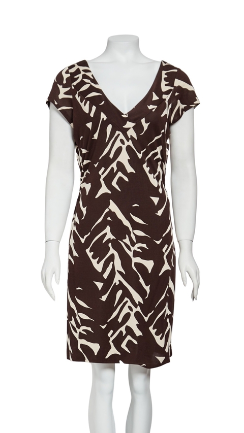 Vestido Curto Diane Von Furstenberg Estampado - 12 USA