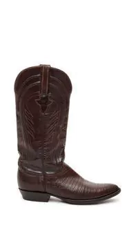Bota Cowboy Billy Martins Couro Marrom Escuro - 7 USA