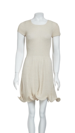 Vestido Miss Blumarine Bege - P BRA
