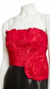 Vestido Oscar de la Renta Vermelho e Preto - 36 BRA na internet