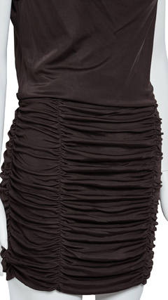 Vestido Cris Barros Marrom Escuro - M BRA - comprar online