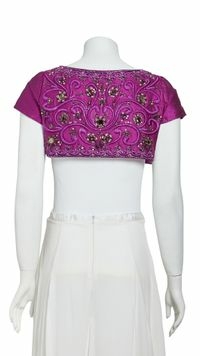 Bolero Oscar de la Renta Roxo Escuro - 6 USA - comprar online