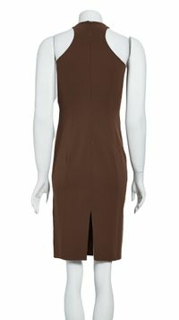 Vestido Tubinho Marrom - P BRA - comprar online