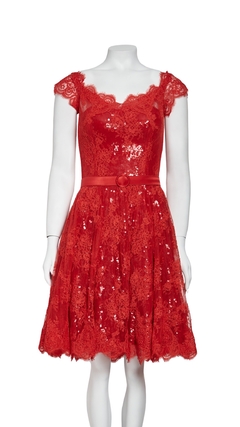 Vestido Sandro Barros Vermelho - 42 BRA