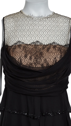 Vestido Valentino Preto - 38 IT - comprar online