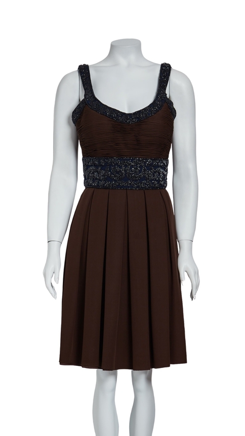 Vestido de Festa Daslu Marrom - 40 BRA
