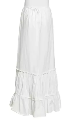 Saia Mulberry Branca Babados - 4 USA - comprar online