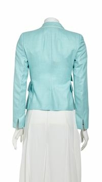 Blazer Akris Verde Água - 4 USA - comprar online