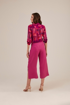 Calça Pantalona Midi Twenty Four Seven - G - comprar online