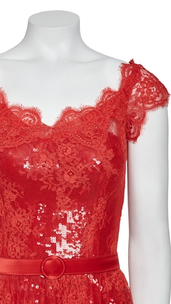 Vestido Sandro Barros Vermelho - 42 BRA - comprar online