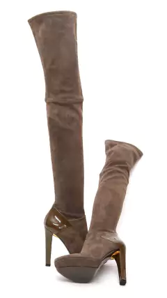 Bota Gucci Camurça Verde Musgo - 36 1/2 IT na internet