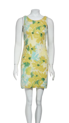 Vestido Estampado com Bordado