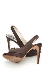 Sandália Christian Dior Couro Marrom - 37 FR na internet