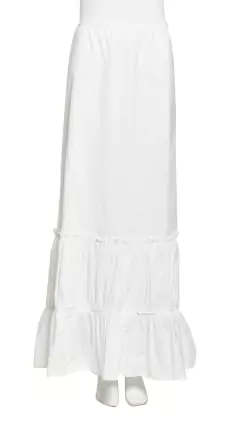 Saia Mulberry Branca Babados - 4 USA