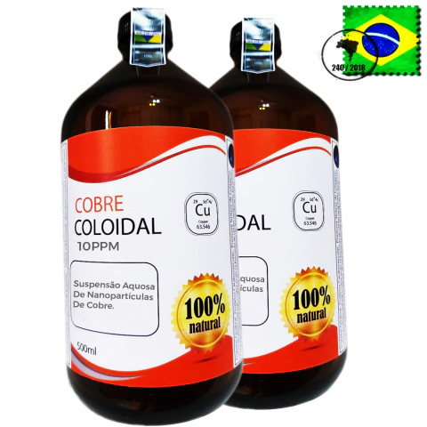 Cobre Coloidal 10ppm 500ml 2 unidades - comprar online